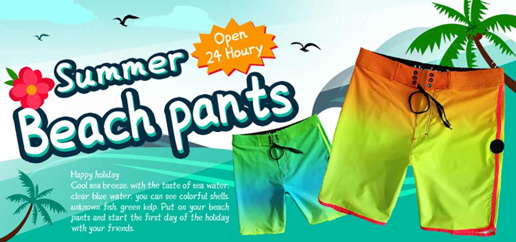 OEM Eco Friendly Men′s Swim Beach Trunks Recycled Board Shorts for Boys